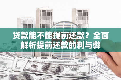 大林贷款能不能提前还款？全面解析提前还款的利与弊