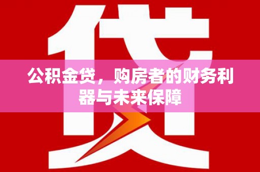 大林公积金贷，购房者的财务利器与未来保障