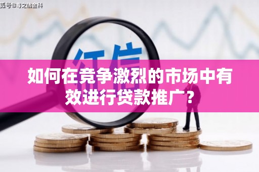 大林如何在竞争激烈的市场中有效进行贷款推广？