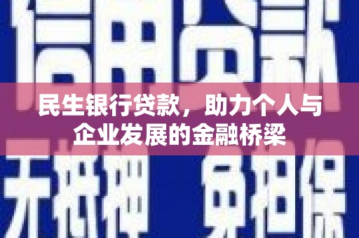 大林民生银行贷款，助力个人与企业发展的金融桥梁