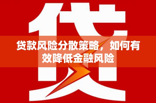 大林贷款风险分散策略，如何有效降低金融风险