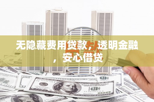 大林无隐藏费用贷款，透明金融，安心借贷