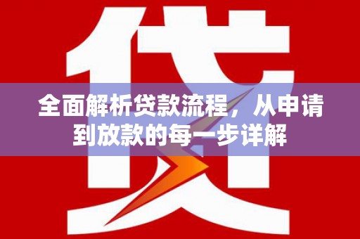 大林全面解析贷款流程，从申请到放款的每一步详解