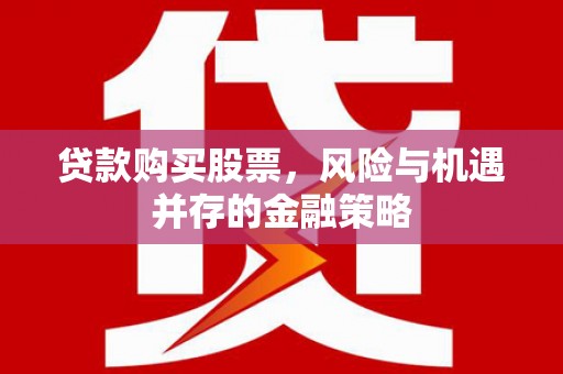 大林贷款购买股票，风险与机遇并存的金融策略