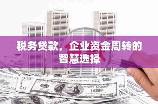 大林税务贷款，企业资金周转的智慧选择