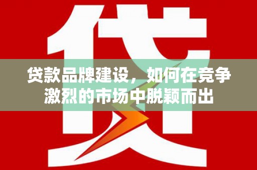 大林贷款品牌建设，如何在竞争激烈的市场中脱颖而出