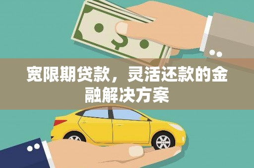 大林宽限期贷款，灵活还款的金融解决方案