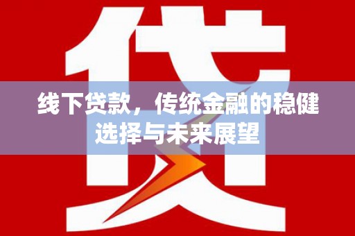 大林线下贷款，传统金融的稳健选择与未来展望