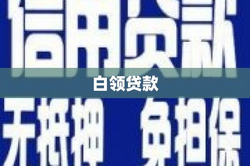 大林白领贷款
