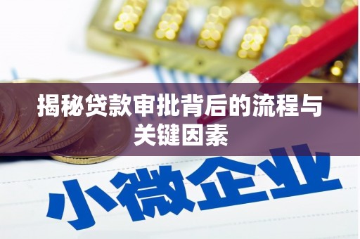 大林揭秘贷款审批背后的流程与关键因素
