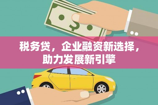 大林税务贷，企业融资新选择，助力发展新引擎