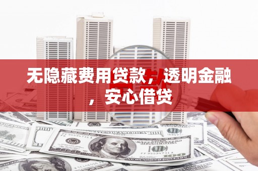大林无隐藏费用贷款，透明金融，安心借贷