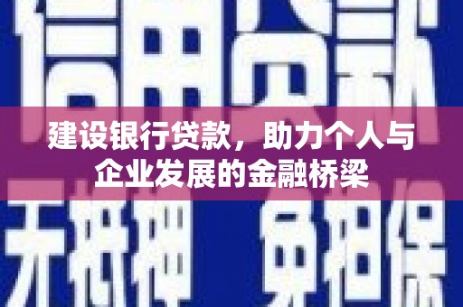 大林建设银行贷款，助力个人与企业发展的金融桥梁