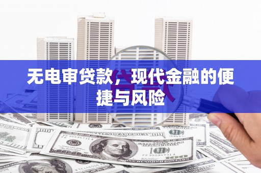 大林无电审贷款，现代金融的便捷与风险
