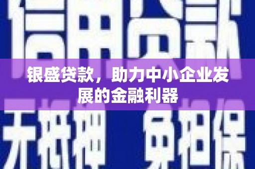 大林银盛贷款，助力中小企业发展的金融利器