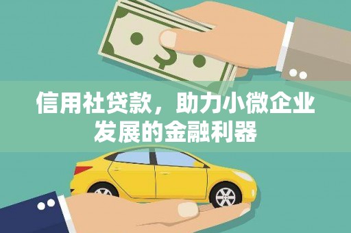 大林信用社贷款，助力小微企业发展的金融利器
