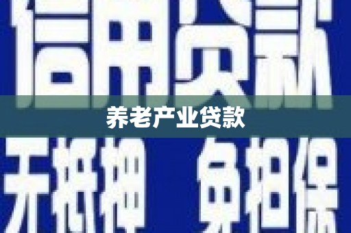 大林养老产业贷款
