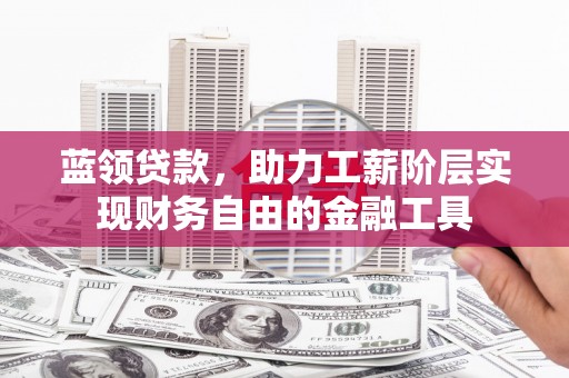 大林蓝领贷款，助力工薪阶层实现财务自由的金融工具