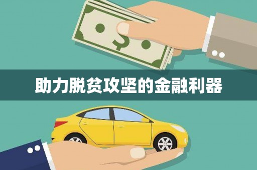大林助力脱贫攻坚的金融利器